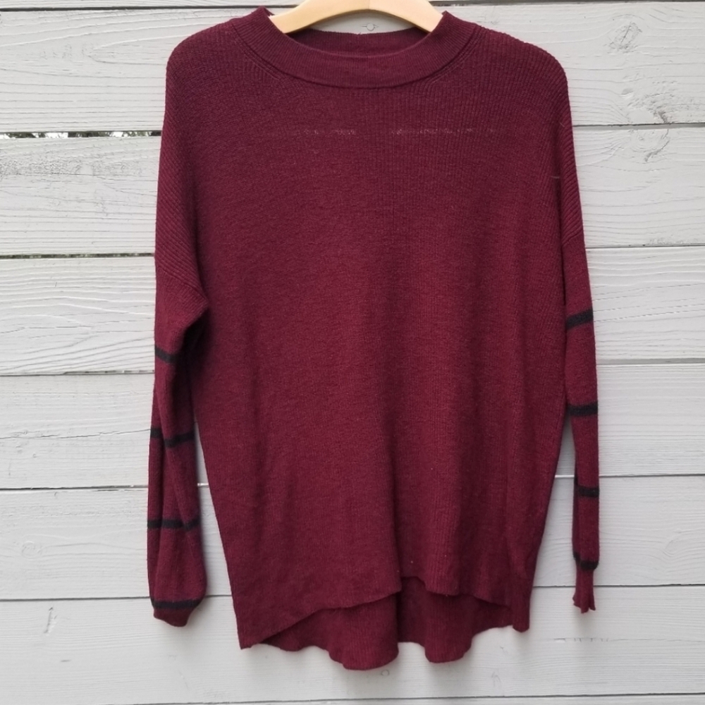 American Eagle Burgundy Oversized  Tunic Sweater Small